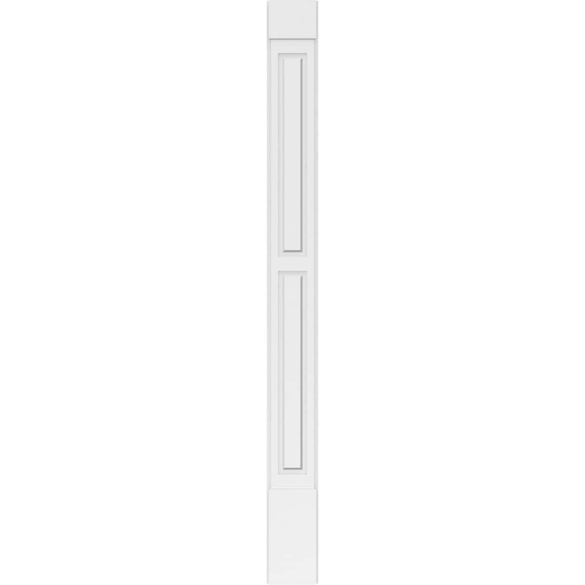 Two Equal Raised Panel PVC Pilaster with Standard Capital & Base (Pair) Y4951