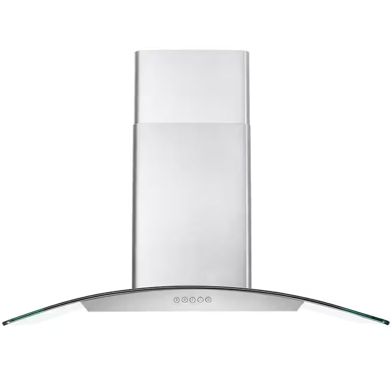 36 in. Stainless Steel Ductless Wall Mount Range Hood with Carbon Filter F838