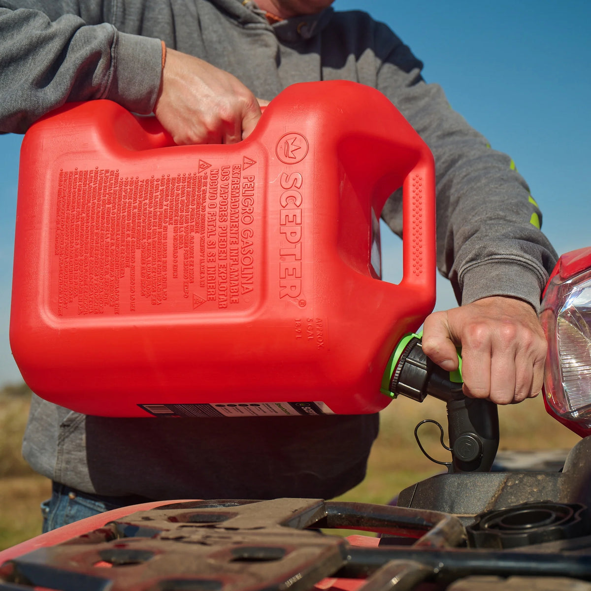 5 Gallon Gasoline Can Jug with Funnel O831