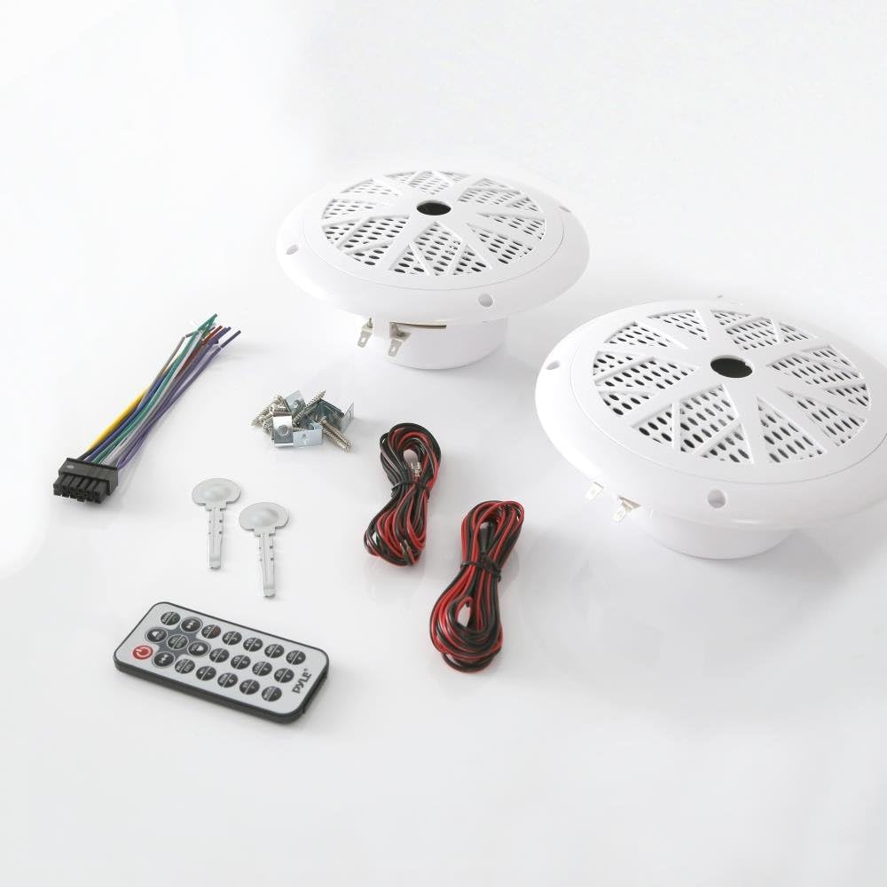Marine Receiver & Speaker Kit with 5.25’’ Waterproof Speakers B7089