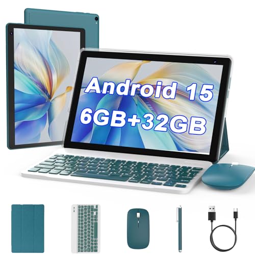 Black 10 inch Android Tablet with Keyboard Case Mouse Stylus T11917