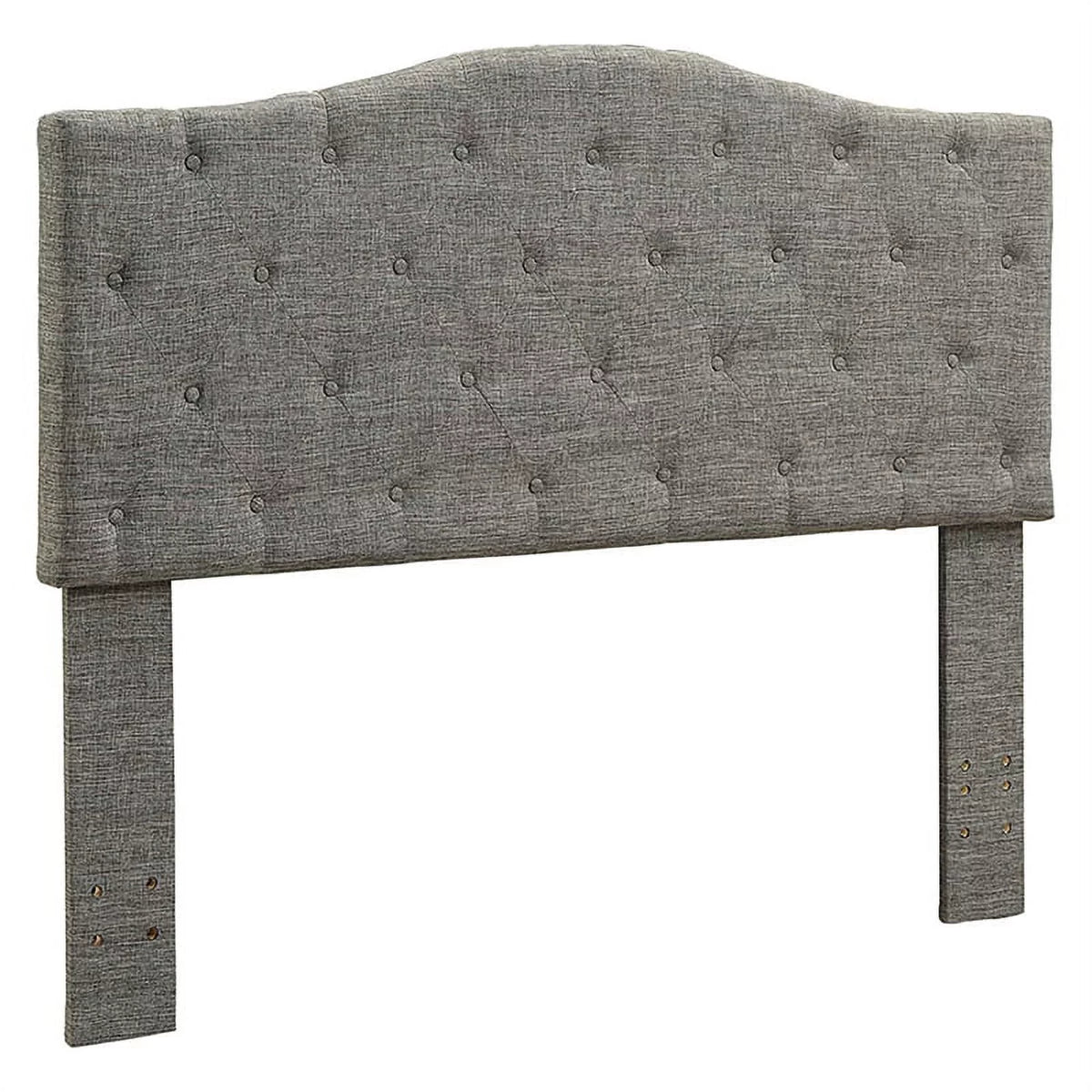 Gray Tufted Fabric Full/Queen Headboard L898