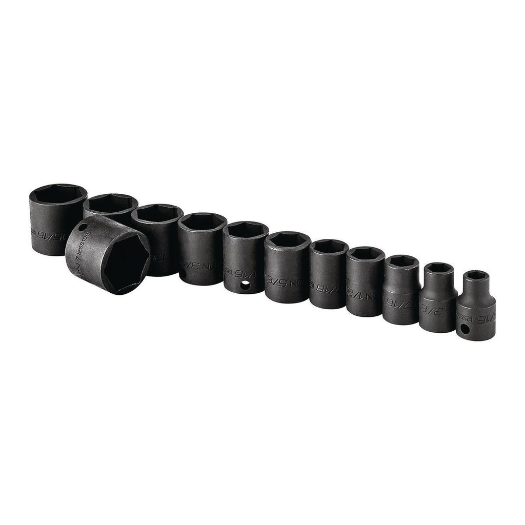 3/8 in. Drive SAE Impact Socket Set, 12 Piece N446342