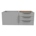 Gray Wood Floating Vanity Base P895