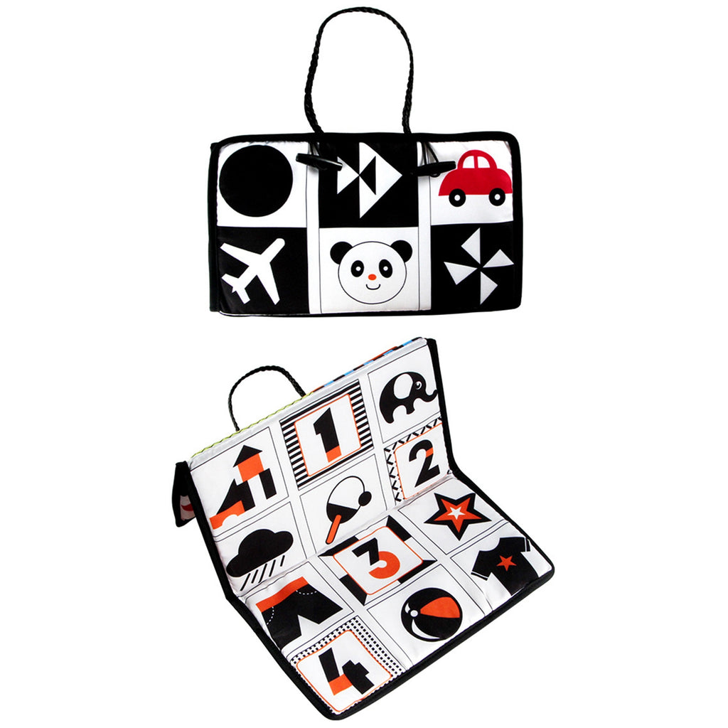 Black White High Contrast Baby Tummy Time Toy B2420