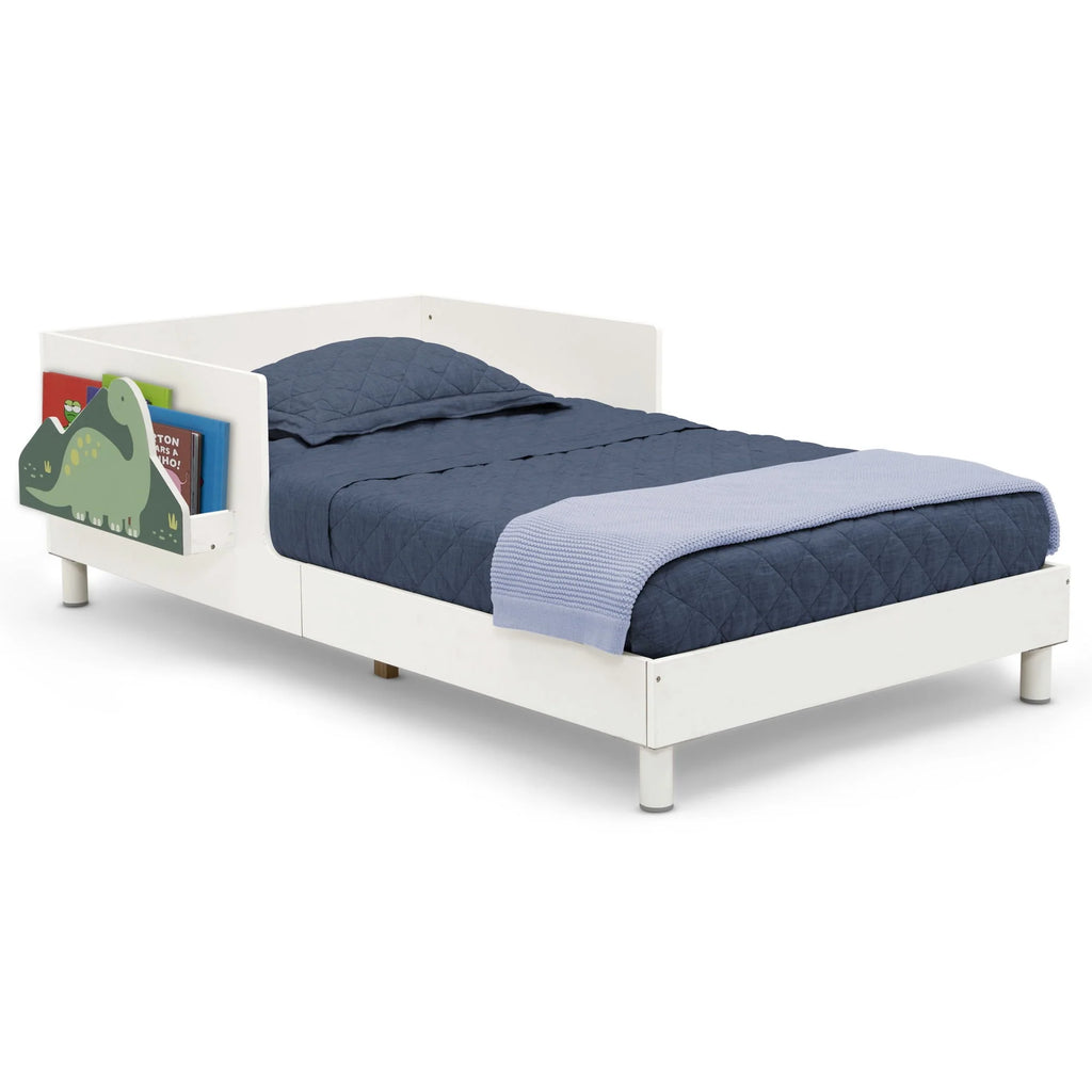 White Toddler Bed with Interchangeable Shelf H903310
