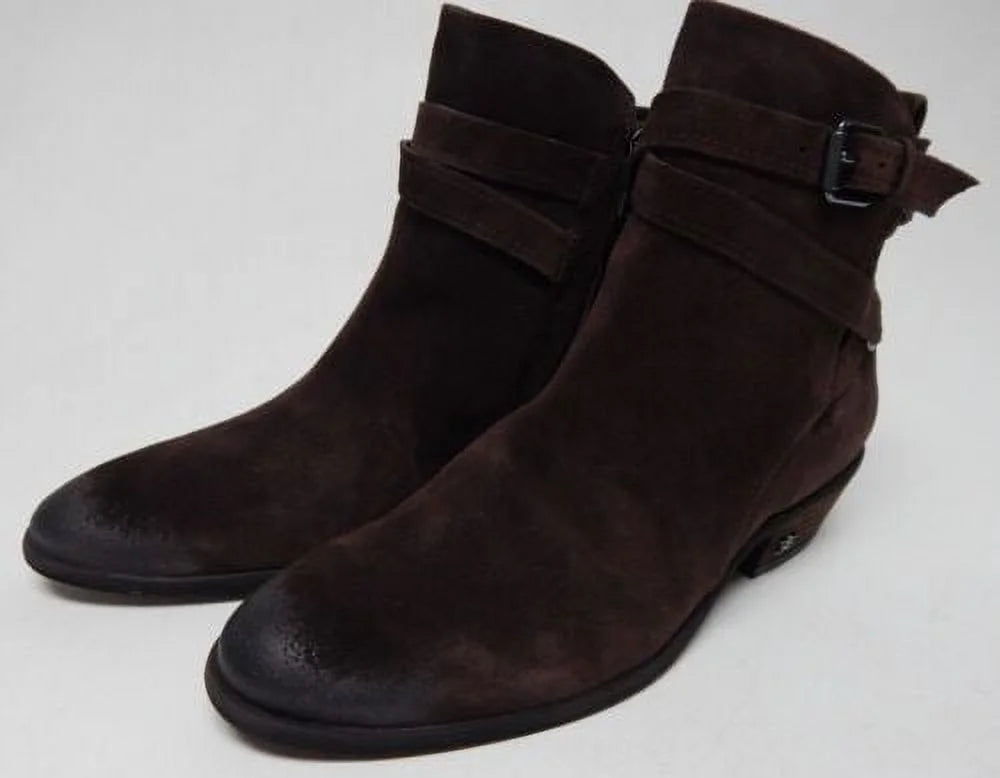 Cocoa Brown Suede Ankle Bootie S858654