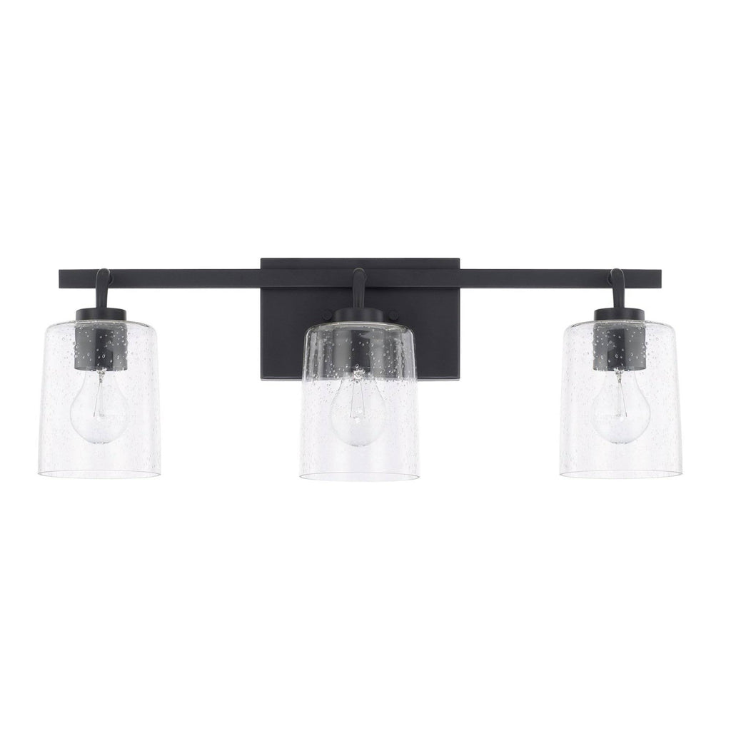 3 Light Vanity, Matte Black J7740
