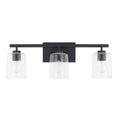 3 Light Vanity, Matte Black J7740