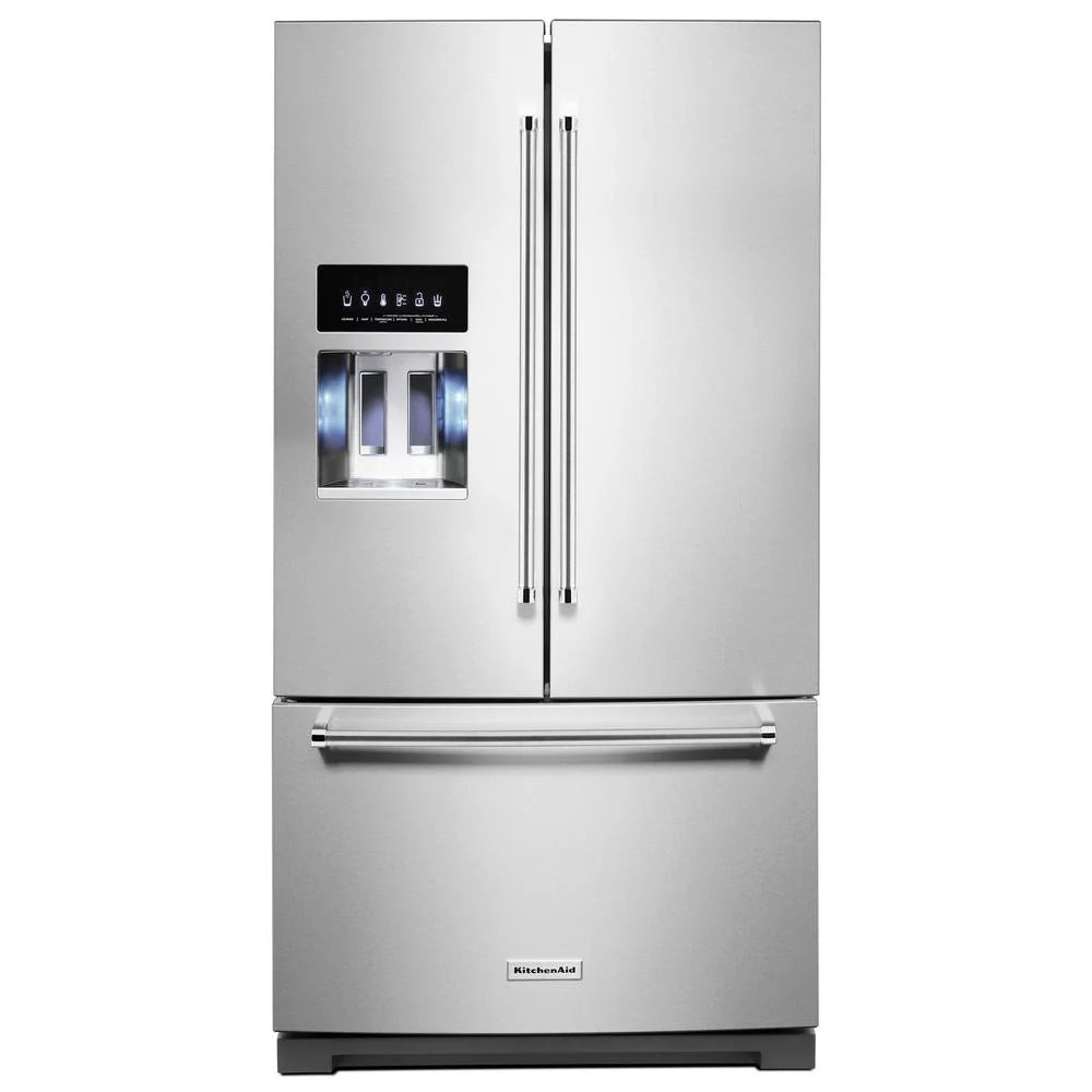French Door Freestanding Refrigerator Black Stainless Steel N561