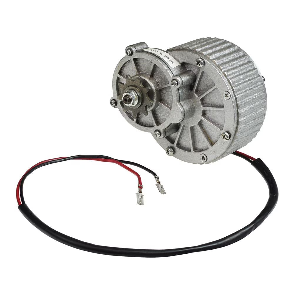 24 Volt 250 Watt Gear Reduction Electric Motor with 9 Tooth Chain Sprocket Y70609
