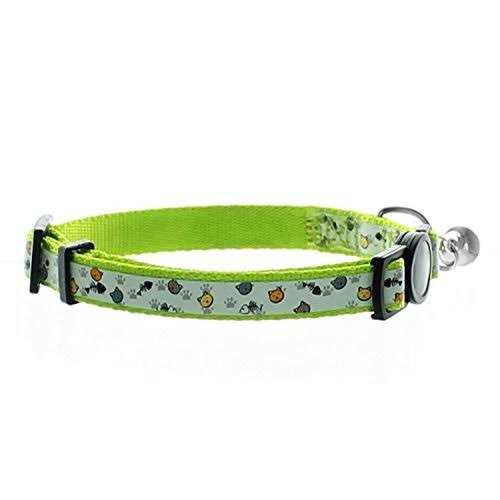 Cat Collar with Safety Buckle and Removable Bell E83079