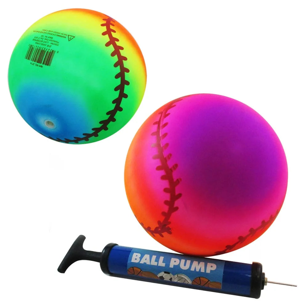 Inflatable Beach Balls Rainbow Plastic Volleyball K878