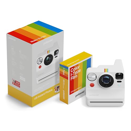 White I-Type Instant Camera + Film Bundle A7999