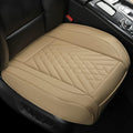Grey PU Leather Front Car Seat Cover Protector (1 Pack) K427999