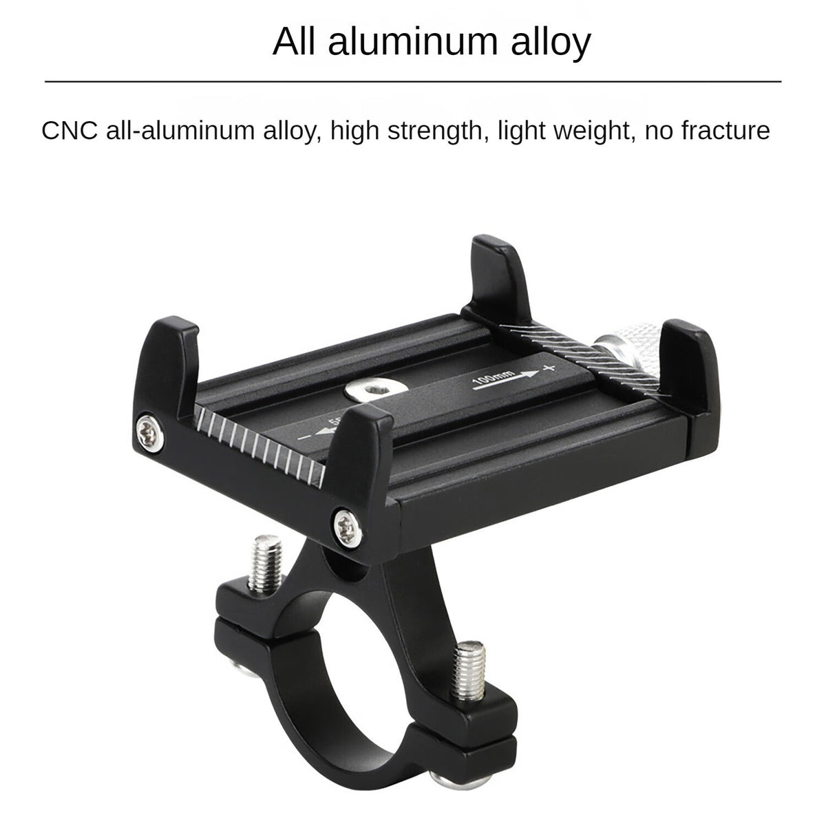 Black Metal Mobile Phone Holder for Motorcycle Scooter M9881