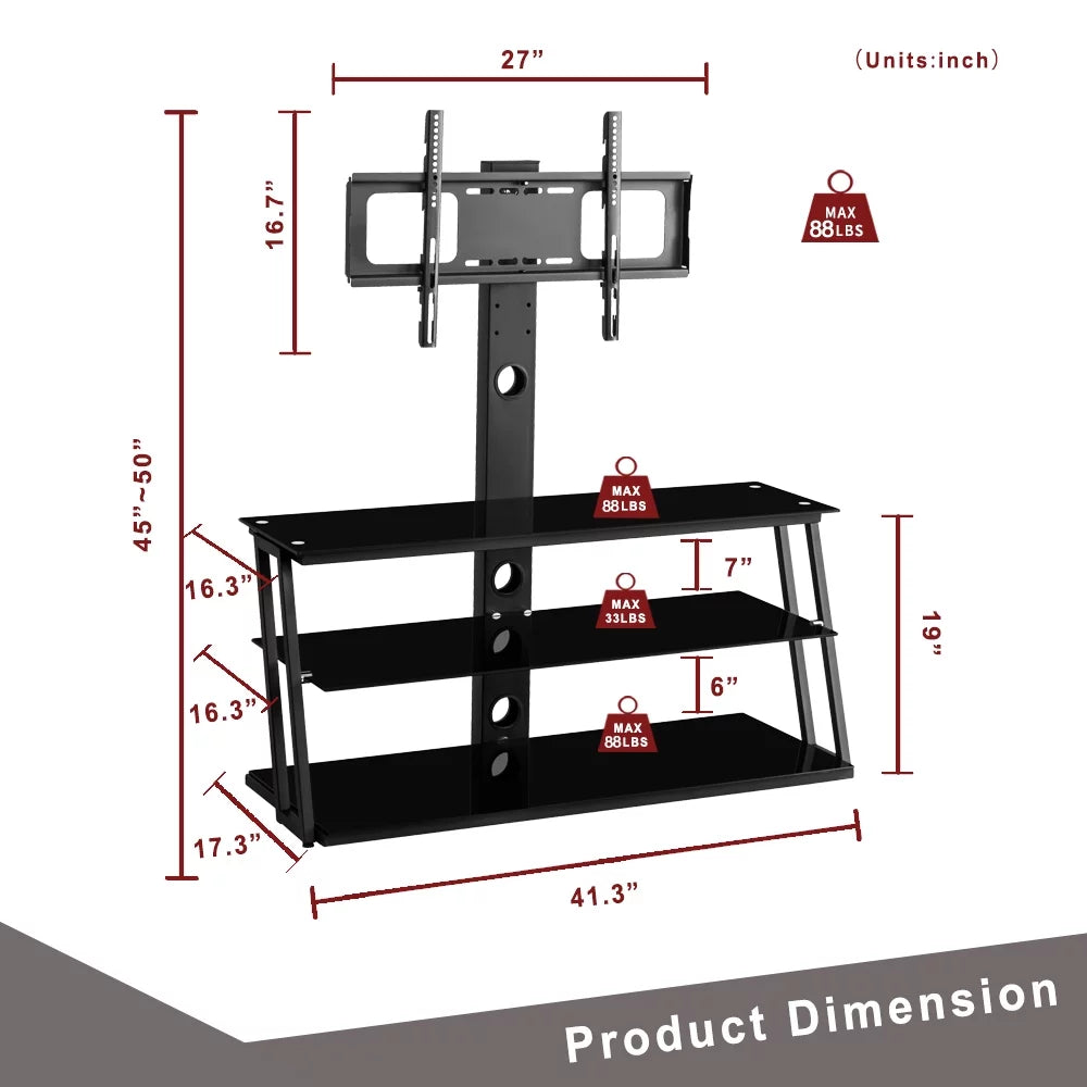 Swivel Floor TV Stand with Mount for 32 to 65" TV L958454