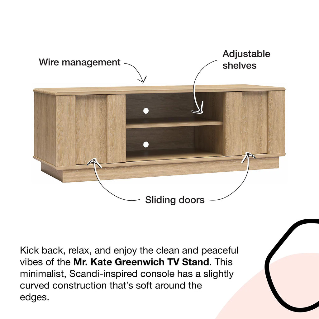 Light Oak TV Stand H86856