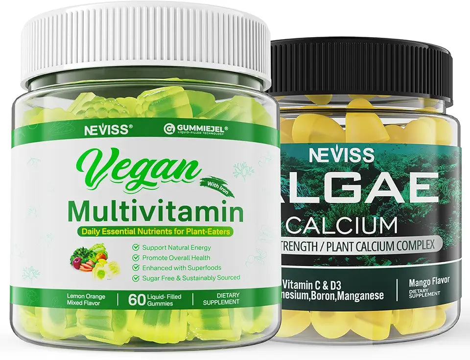 600mg Vegan Multivitamin Algae Calcium Gummies P95200