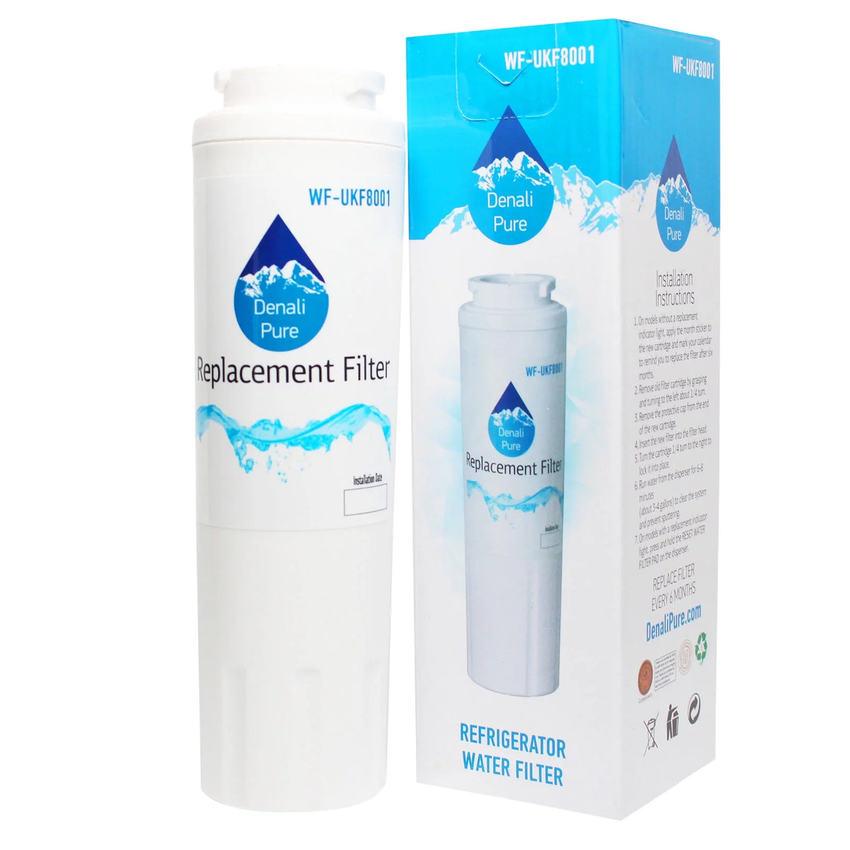 2-Pack Replacement Refrigerator Water Filter Cartridge H28058