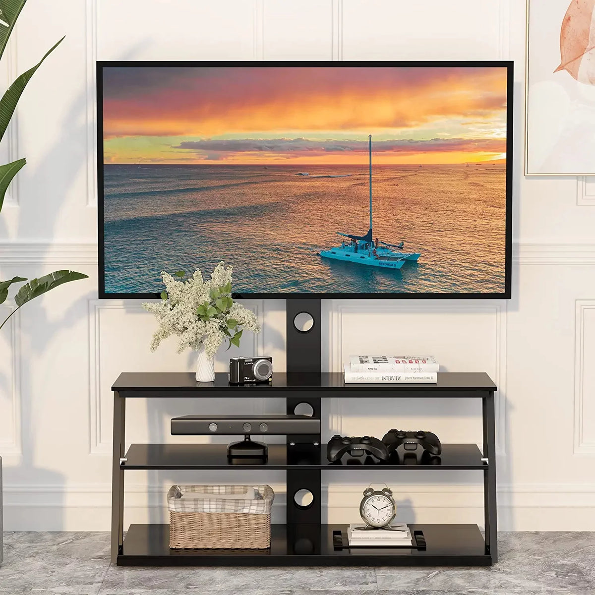 Swivel Floor TV Stand with Mount for 32 to 65" TV L958454