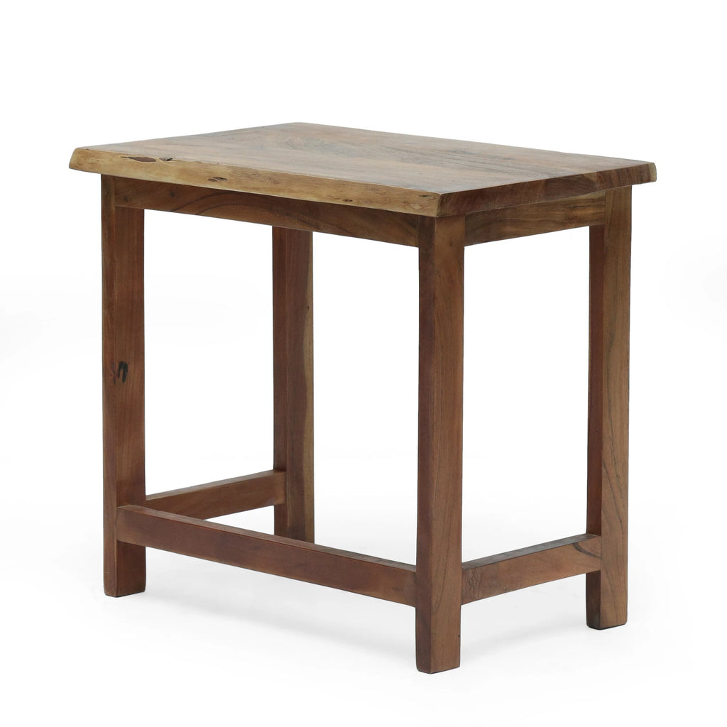 Acacia Wood Nesting Coffee Table, 3 Piece, Walnut J9034