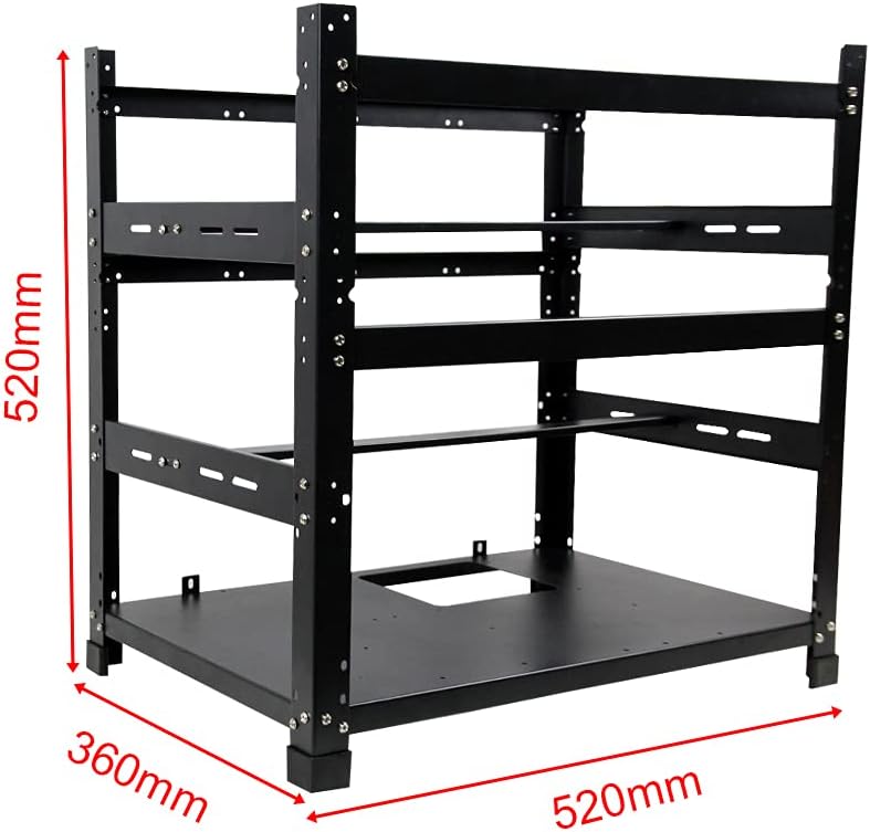 3 Layers Open Mining Frame for 12 GPU Server Rack S72057