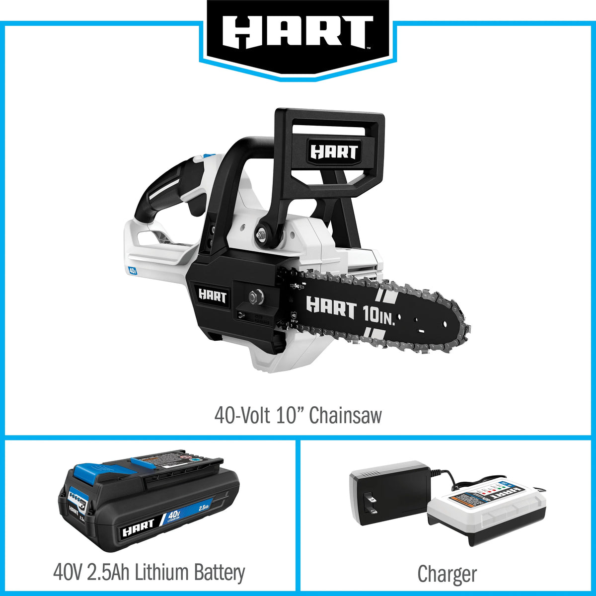 10-Inch Battery-Powered Chainsaw Kit X828