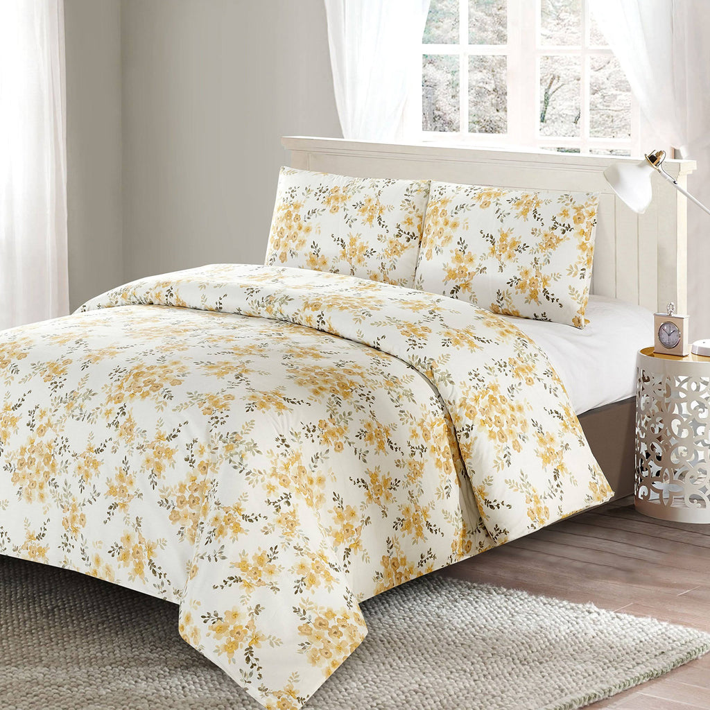 King 3 Piece Cotton Duvet Cover Set I1969