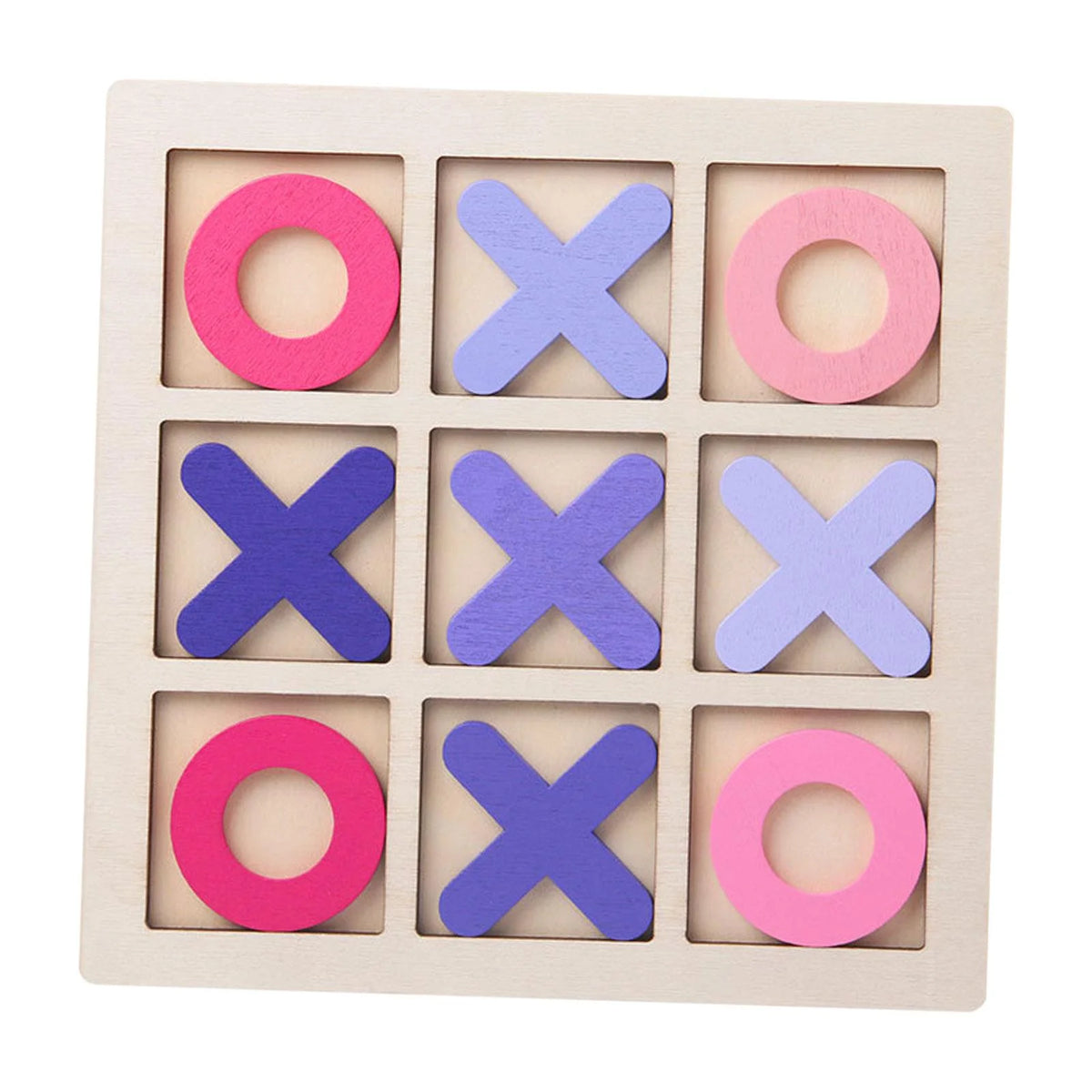 Pink Tic Tac Toe Board Puzzle Game B510902