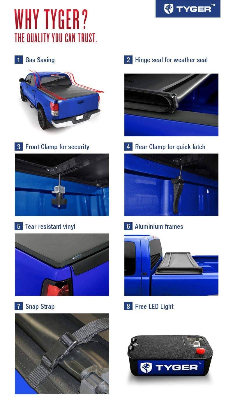 Tri-Fold Truck Bed Tonneau Cover K281