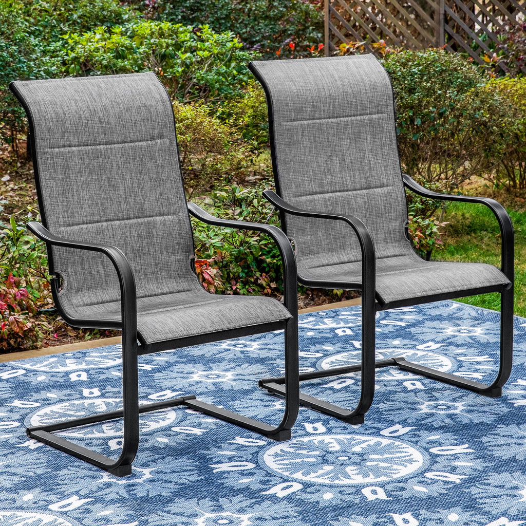 7 Pieces Outdoor Patio Dining Set with Table and 6 Chairs C856