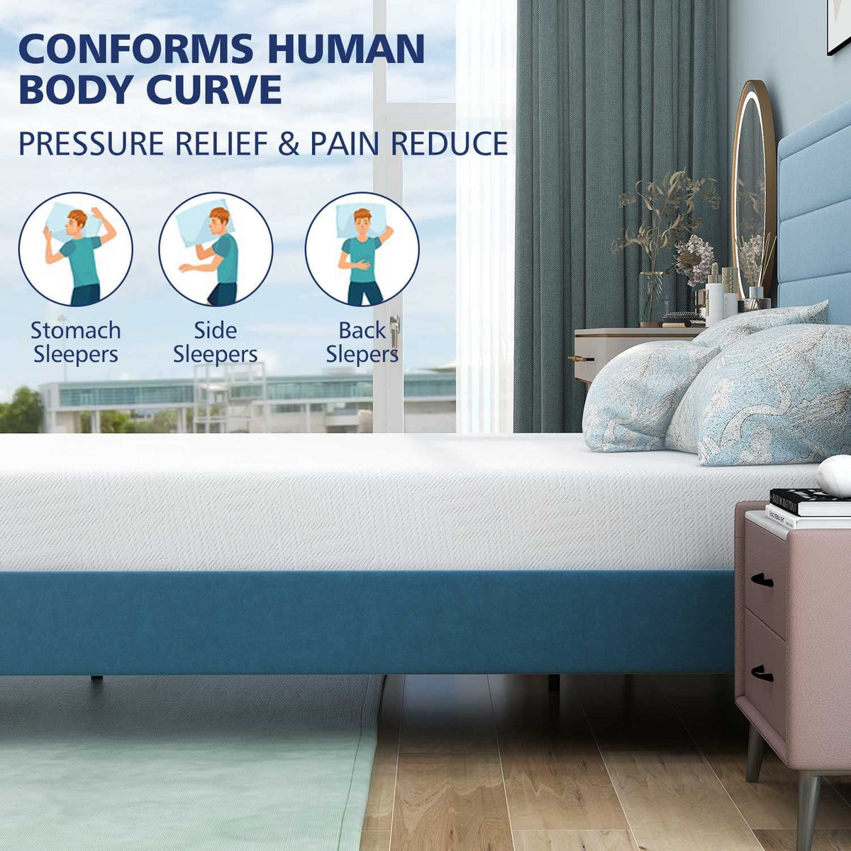 6" Full Memory Foam Medium-Firm Mattress in a Box N66790