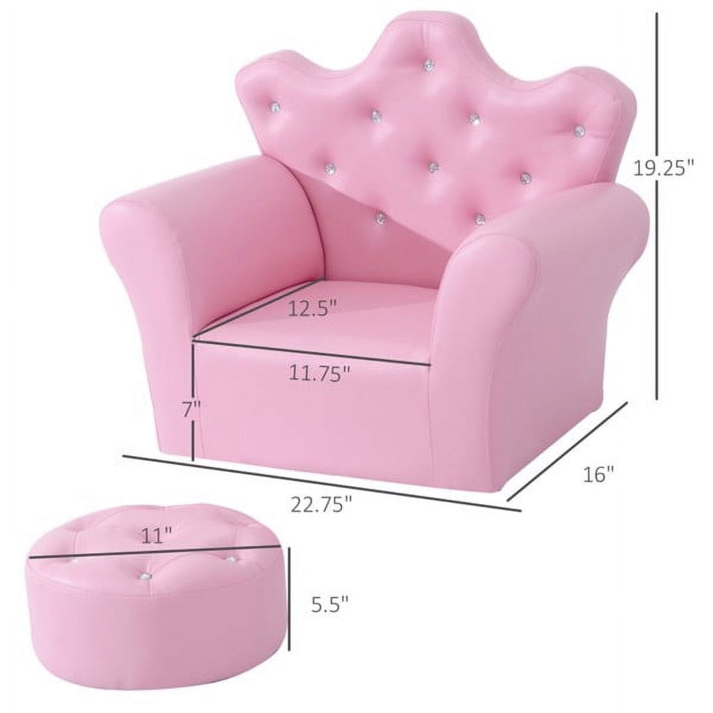 Kids Sofa Set with Footstool C997621