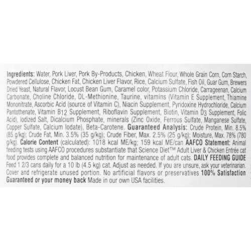 Adult Liver & Chicken Entree Canned Cat Food O25668