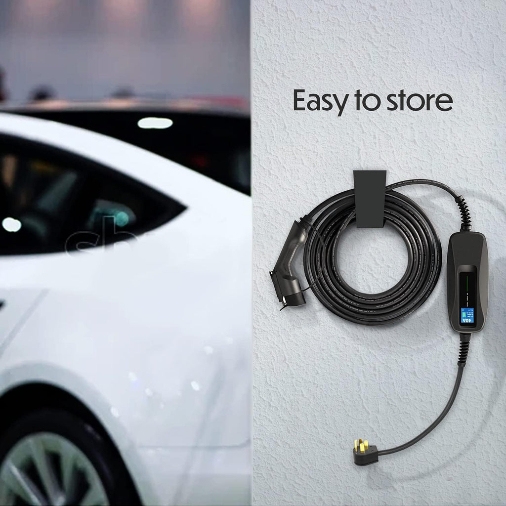 240V 40 Amp Level 2 EV Charger with 18ft Extension Cord U129721
