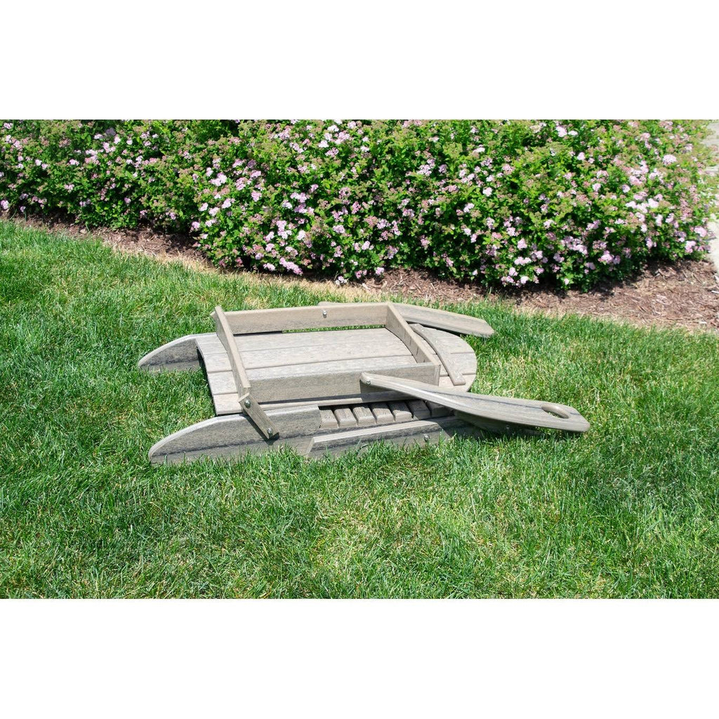 Weathered Wood Folding Adirondack Chair F56870