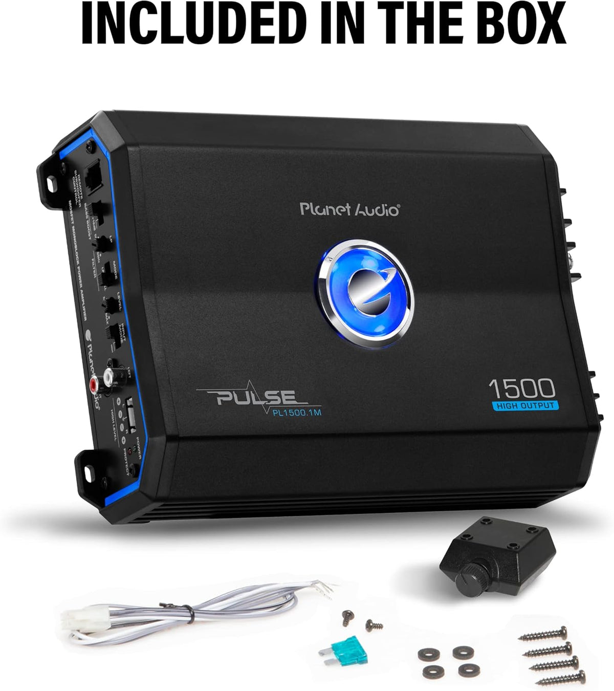 Planet Audio Monoblock Car Amplifier 1500 Watts Class A/B Mosfet Power Supply Pack of 2 B414