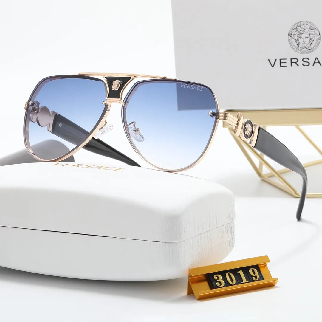 Oval Double Bridge Polarized Sunglasses B203945