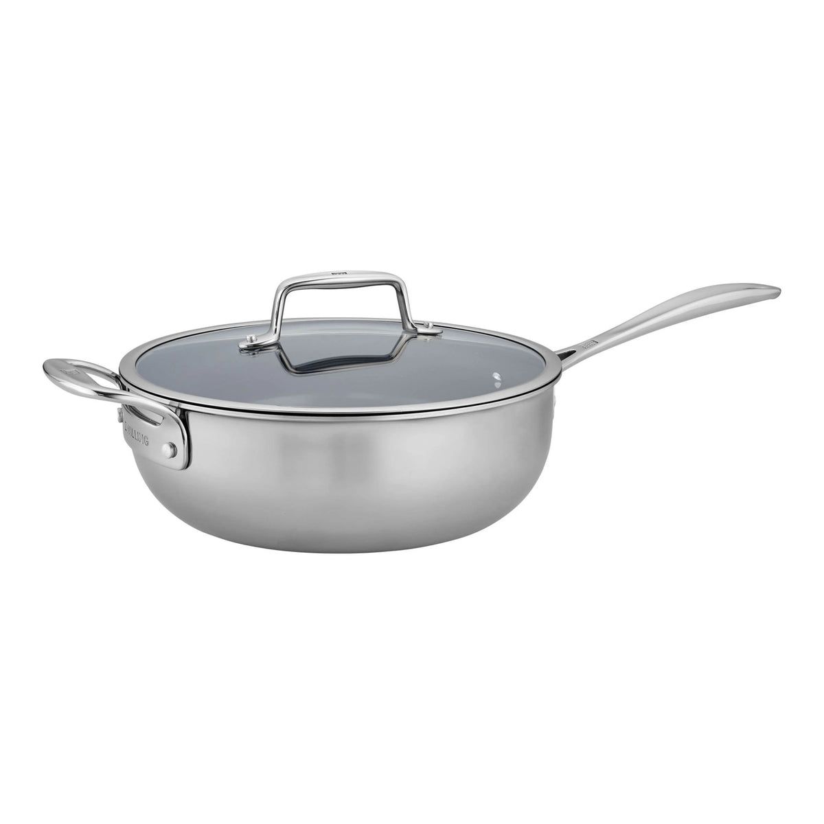 4.5 Qt Stainless Steel Ceramic Non-Stick Pan N1458