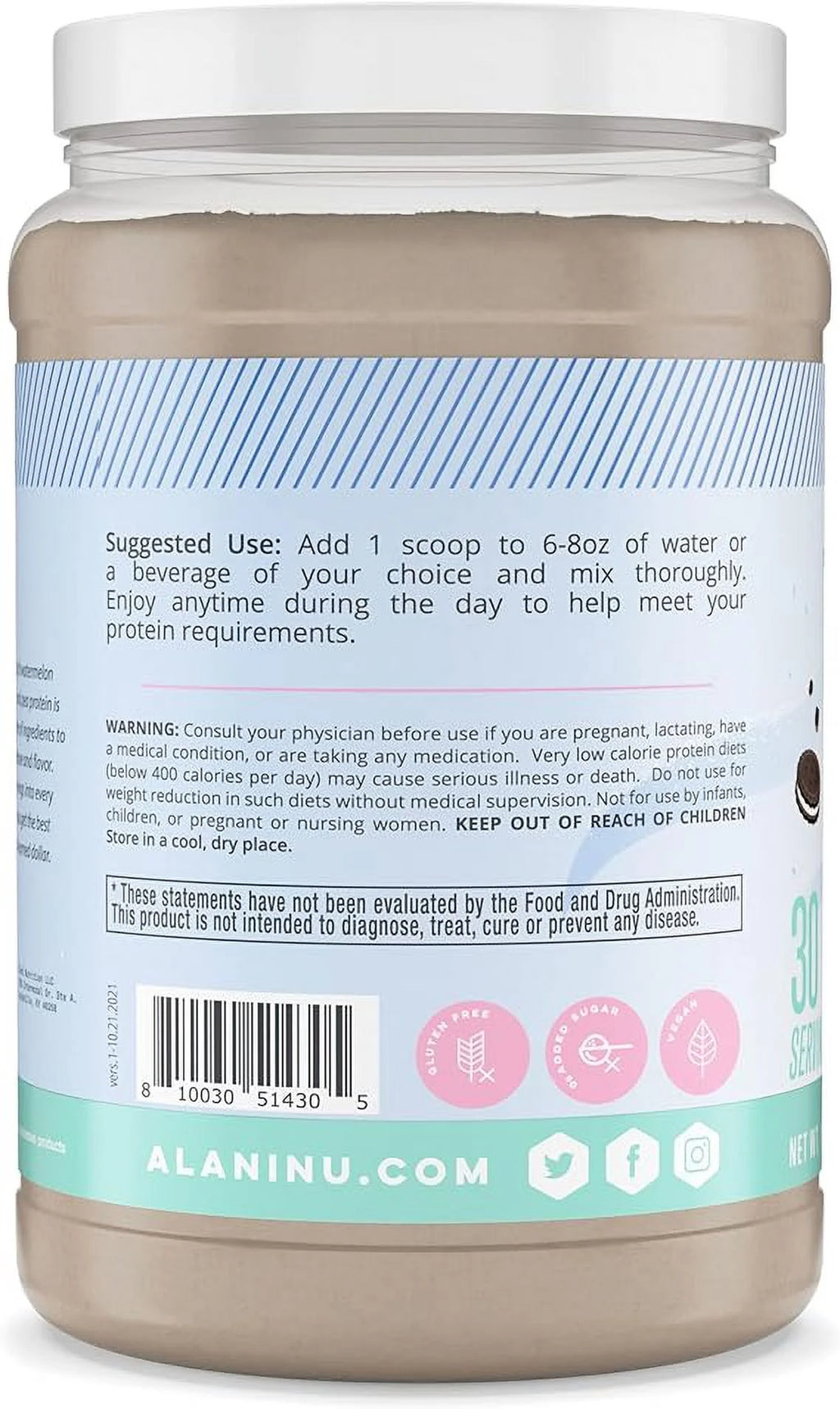 Plant-Based Protein Powder 30 Servings Z420331