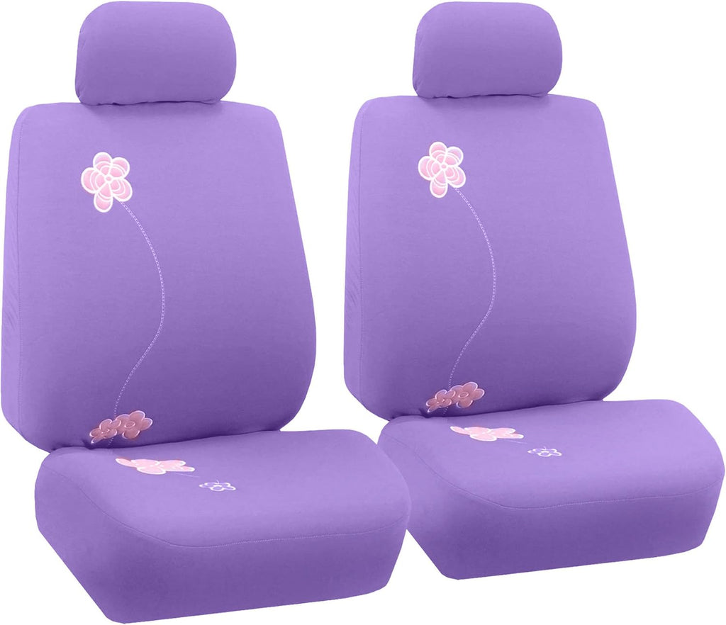 Black Butterfly Embroidery Automotive Seat Covers M9314