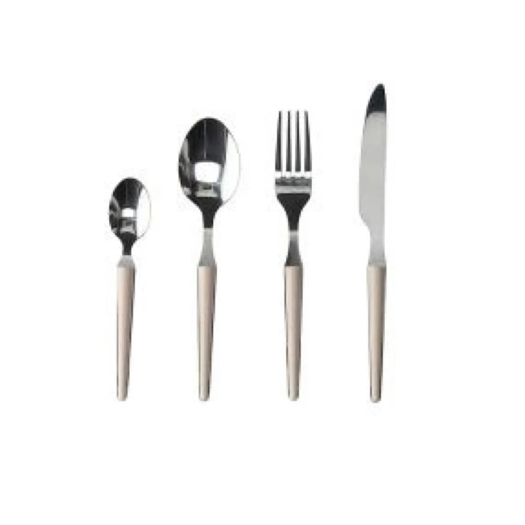 Cream Cutlery 24 pcs S417386