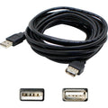 5-Pack of 15ft USB 2.0 Male to Female Black Extension W9844