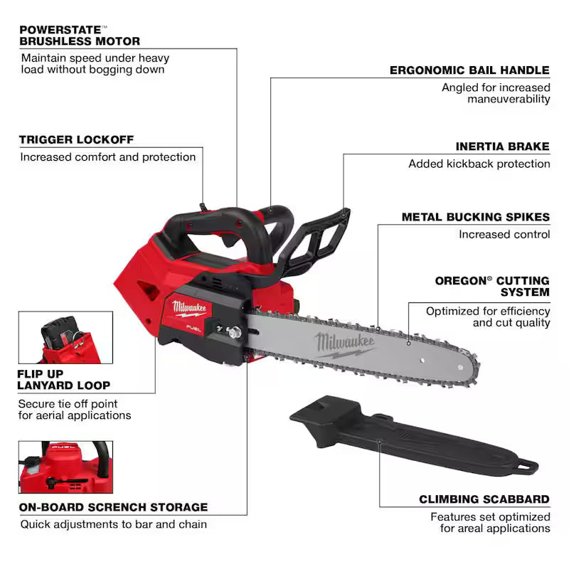 14 in. Cordless Chainsaw and Blower Combo Kit (2-Tool) F7119