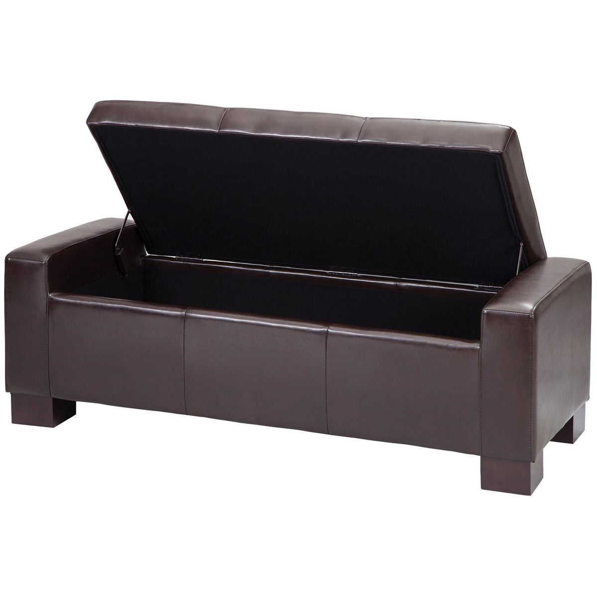 Brown Tufted Top Storage Bench G838035