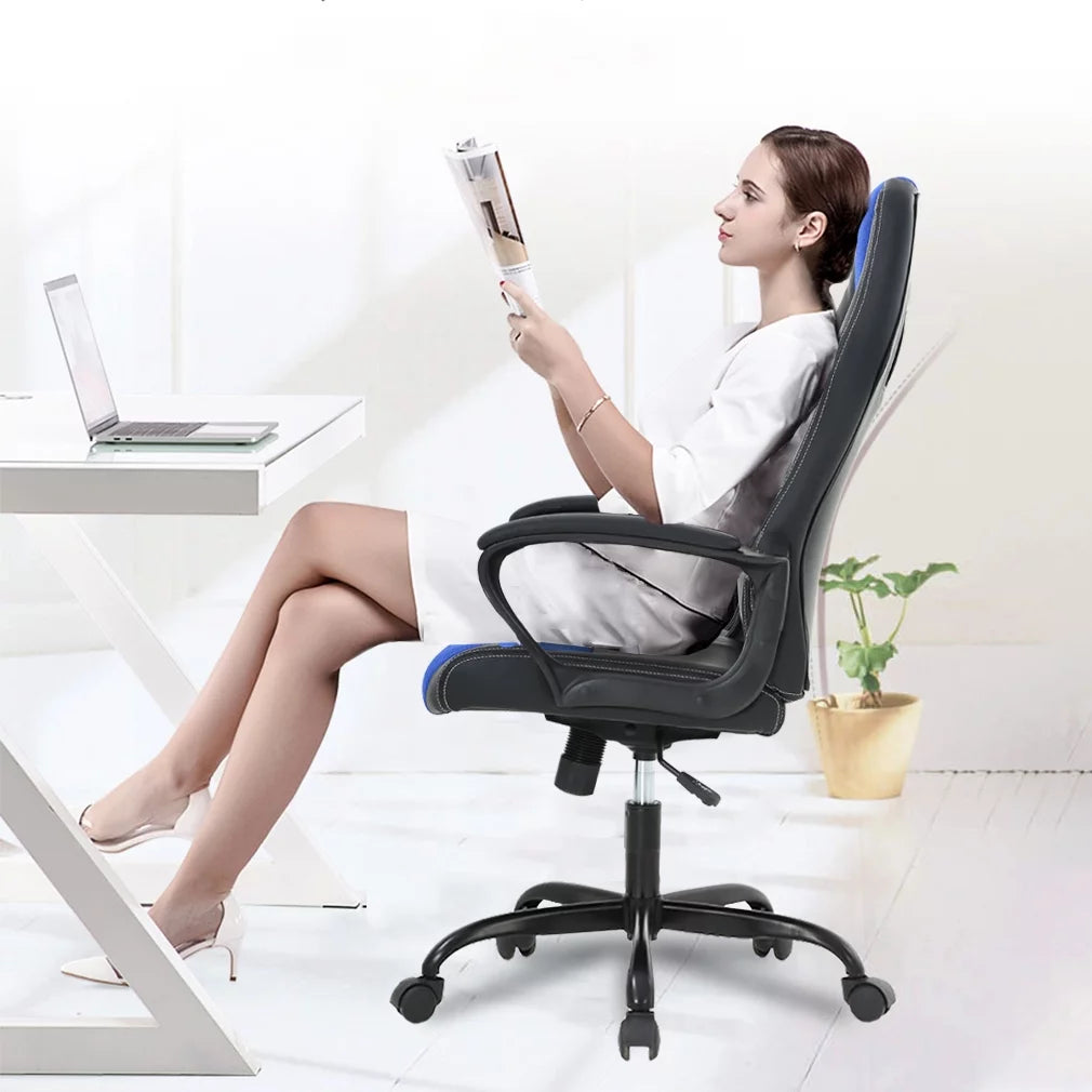 Blue Ergonomic Office Chair with Lumbar Support Q87221