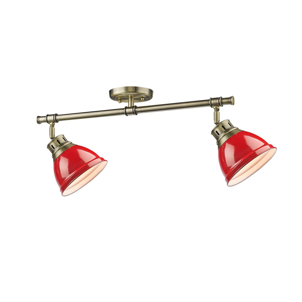 Red Semi Flush Track Light E239850