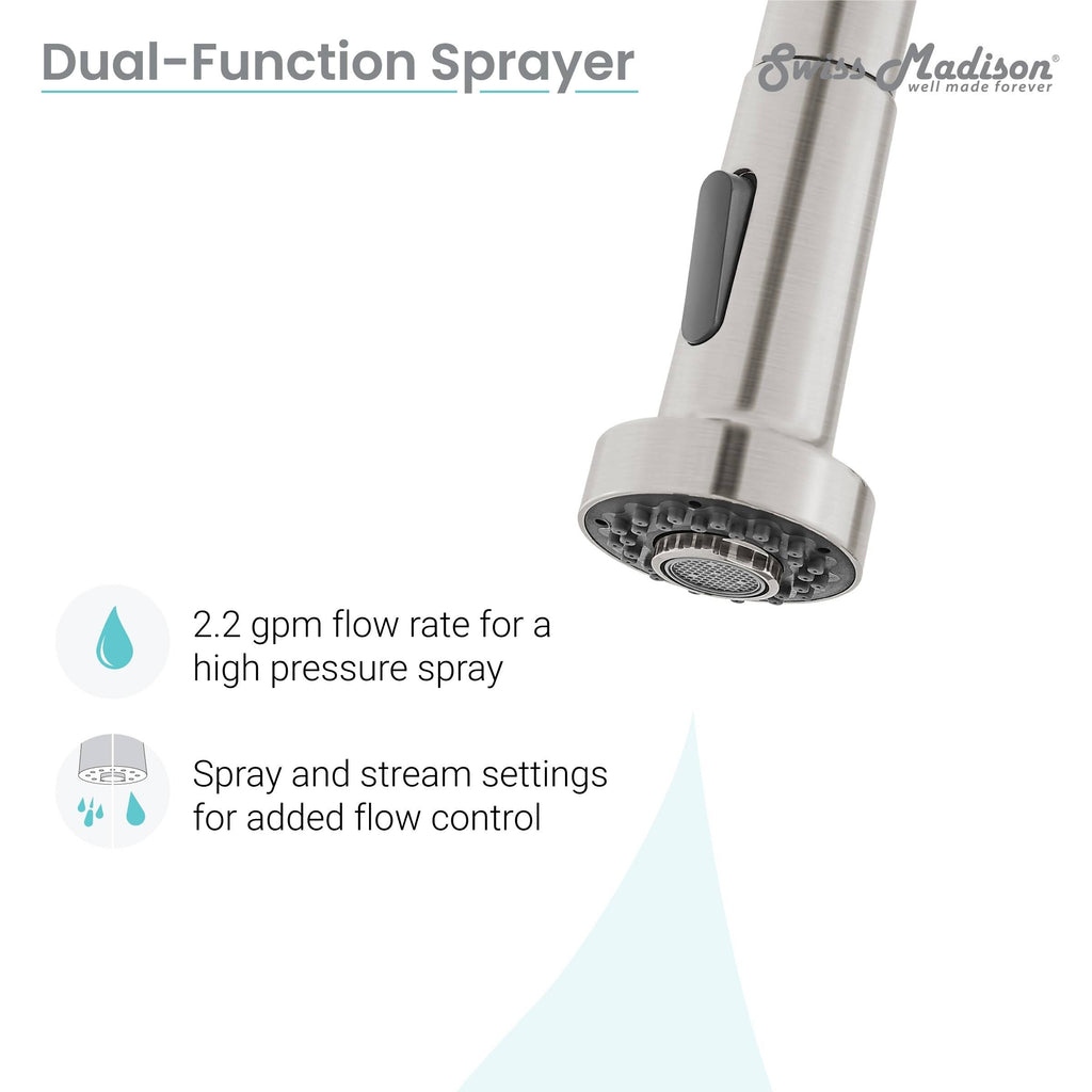 Chrome Pull Out Single Handle Kitchen Faucet O191170