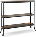 Industrial 3-Tier Narrow Console Table with Open Shelves I7657
